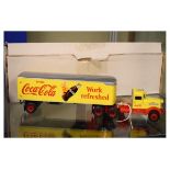 Matchbox model of the Coca-Cola 'Work Refreshed' tractor trailer Condition: