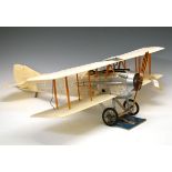 German Authentic Models 'Spad XIII' model bi-plane with booklet, 59cm long Condition:
