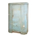 1940's period painted aluminium wardrobe, probably by Aluminium Laboratories Ltd of canted design