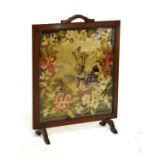 Early 20th Century mahogany-framed tapestry firescreen Condition: