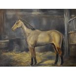 Roy Beddington (mid 20th Century) - Oil on canvas - Horse in a stable, signed and dated 55 lower