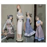 Four various Lladro figures Condition: