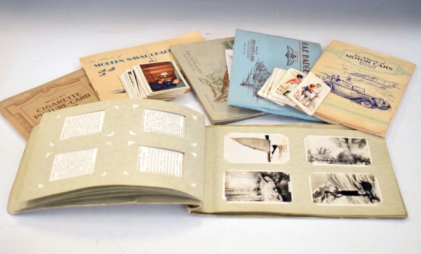 Cigarette Cards - Small collection of cigarette cards in albums and loose Condition: