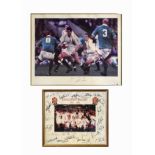 Rugby Interest - Martin Johnson limited edition photographic print, 53/250, together with a