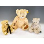 Modern Steiff teddy bear, a small modern Merrythought teddy bear and one other Condition: