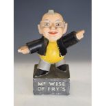 Advertising - Fry's Chocolate - Plaster 'Mr Wise of Fry's' figure Condition: