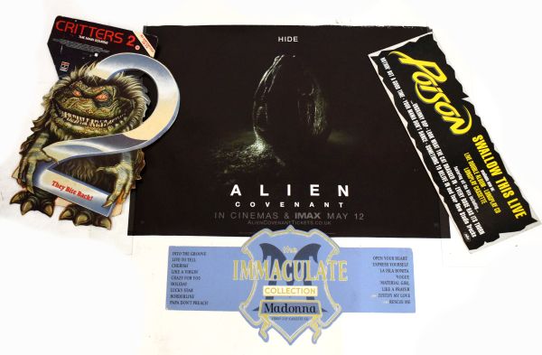 Film Memorabilia - Printed paper film poster for Alien Covenant, 76.5cm x 102cm, together with