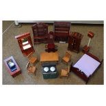Collection of modern dolls house furniture Condition: