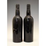 Wines & Spirits - Two bottles of Dow's 1960 Vintage Port (2) Condition: Some minor losses to the