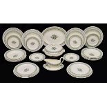 Eric Ravilious for Wedgwood - A Persephone pattern dinner service, comprising: six 25.5cm plates,