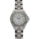 Breitling - Gentleman's Colt automatic stainless steel wristwatch, ref: A17035, the off-white dial
