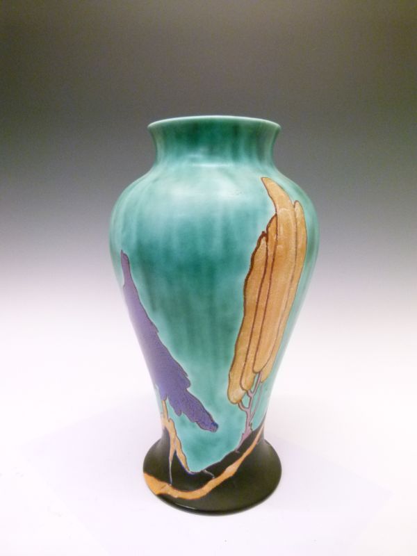 Clarice Cliff 'Inspiration Caprice' baluster shaped vase, 31cm high Condition: Some light crazing - Bild 3 aus 7