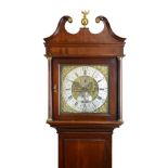 Bristol Interest - George III mahogany-cased 30 hour brass dial longcase clock, Joseph Quarman,