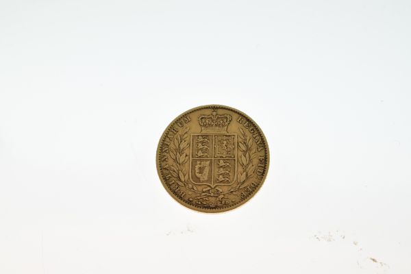 Gold Coins - Victorian sovereign, 1861 Condition: Superficial scratches and a few deeper marks as - Image 2 of 4