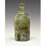 Early 19th Century green glass sealed bottle, circular seal with script 'Bristol Infirmary', 22.