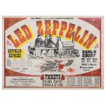 Rock Music - Led Zeppelin - Original poster for their run of dates at Earls Court 23rd-25th May