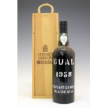 Wines & Spirits - Cossart Gordon 1958 Bual Vintage Madeira in wooden presentation case (1)