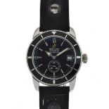 Breitling - Super Ocean Heritage 38 chronometer stainless steel wristwatch, ref: A37320, having a