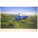 Roy Layzell - Limited edition coloured print - '002 Airborne', signed in the margin by the artist,