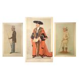 Thirteen various framed Vanity Fair prints, together with a further small collection of unframed