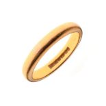 22ct gold wedding band, size L, 4.5g gross approx Condition:
