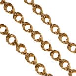 9ct gold fancy link neck chain, 15.1g gross approx Condition: