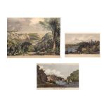 Bristol Interest - Eight assorted mainly 19th Century engraved prints, most hand coloured, to