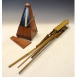 Metronome and folding music stand Condition: