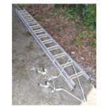 Youngman Mercury light weight alloy ladder of two 13-rung sections totalling approximately 7