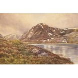 James Alfred Aitken - Watercolour - A Highland View, signed, 34cm x 49.5cm Condition: