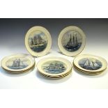 'The Tall Ships Plates Collection' limited edition set of twelve plates with booklet Condition: