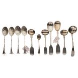 Various silver spoons, 3.6toz approx Condition: