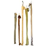 Fishing/Angling accessories - Assorted rods to include; 'The Leaford Beach Caster' split cane rod,