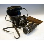 Cameras - Olympus 35mm OM-1 camera, instructions and spare lens Condition: