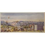 Terry Bevan - Signed limited edition print - Clifton View, Bristol, 258/650, signed lower right,