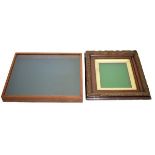 Two wall mounted display frames/cases Condition: