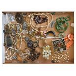 Quantity of various costume jewellery etc Condition: