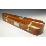 19th Century inlaid mahogany violin case having nickel plated mounts Condition: