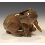 Royal Copenhagen figure - Dachshund Chasing Tail Condition: