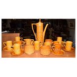 Portmeirion 'Totem' coffee service for six settings designed by Susan Williams-Ellis Condition: