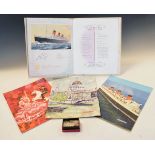 Cunard RMS Queen Mary 'My Voyage' book in presentation envelope, signed by the Captain, together