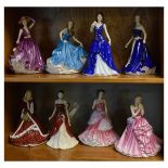 Eight assorted Royal Doulton figures - Emma, Pamela, Susan, Olivia, Emily, Rebecca, A Loving