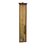 Early 20th Century beech cased Admiral Fitzroy barometer