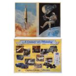 Folio of assorted posters including; 1969 space mission, transport etc