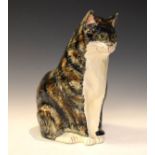Babbacombe Pottery model of a tabby cat, 31cm high