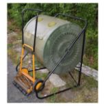 Compost tumbler and a hand lawnmower