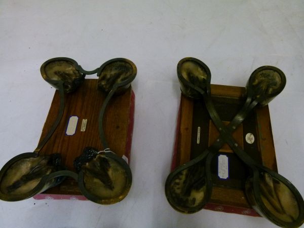 Taxidermy/Equestrian Steeplechase Interest, - A pair of Rowland Ward 'Horse Hoof' stools, the - Bild 12 aus 12