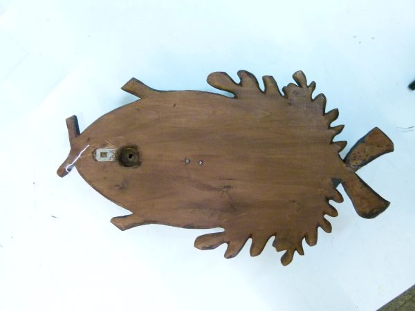 Late 20th Century Black Forest type wall mounted hat/coatrack, formed as an anthropomorphic fox, - Bild 10 aus 10