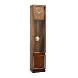 Modern Design - 1970s American teak-cased triple weight-driven longcase clock, Trend Clocks,