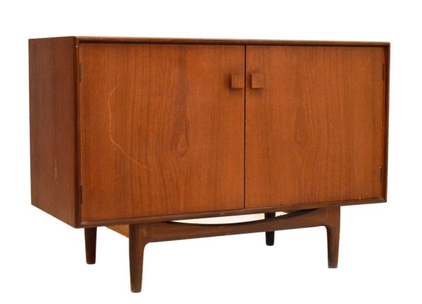 Modern Design - IB Kofod Larsen - G Plan - a large 1960s teak side cabinet having a pair of